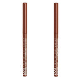Pack of 2 NYX Professional Makeup Retractable Mechanical Lip Liner, Cocoa MPL17