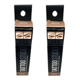 Pack of 2 Maybelline New York Tattoo Studio Waterproof Brow Gel, Blonde 250