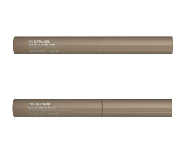 Pack of 2 Maybelline New York Brow Extensions Fiber Pomade Crayon Eyebrow Makeup, Blonde 250