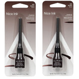 Pack of 2 Almay Nice Ink Liquid Eyeliner, Brown 222