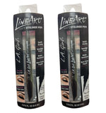 Pack of  2 L.A. Girl Line Art Matte Eyeliner Pen, Intense Black GLE712