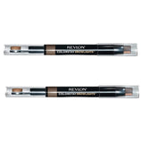 Pack of 2 Revlon Colorstay Browlights Pomade Pencil, Medium Brown 408
