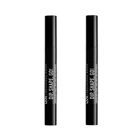 Pack of 2  NYX Dip, Shape, Go! Longwear Brow Pomade, Brunette DSGLB06