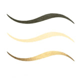 Pack of 2 Rimmel London Wonder Ombre Holographic Eyeliner, Golden Gaze # 004