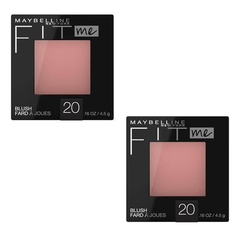 Pack of 2 Maybelline Fit Me Blush, Mauve 20 , 0.16 oz