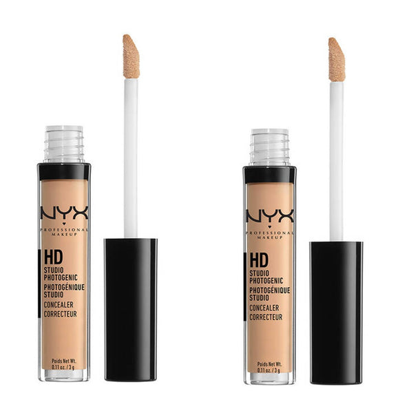 Pack of 2 NYX Professional Makeup HD Studio Photogenic Liquid Concealer, Glow CW06