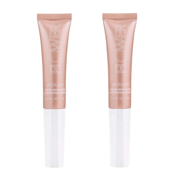 Pack of 2 Flower Beauty Spotlight Liquid Highlighter, Gleam