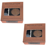 Pack of 2 Makeup Revolution Flawless Foils Eyeshadow, Overcome