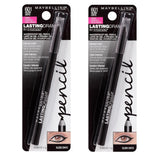 Pack of 2 Maybelline New York Lasting Drama Waterproof Gel Pencil, Sleek Onyx 601