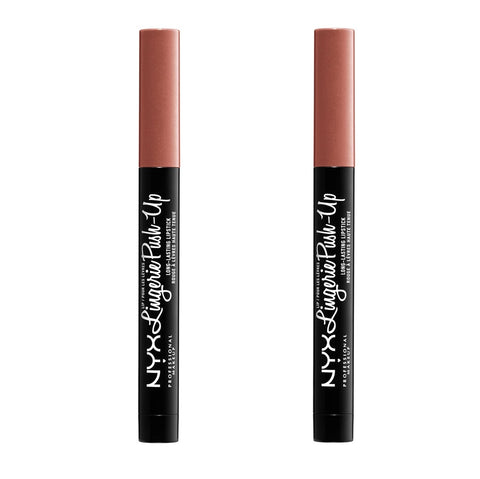 Pack of 2 NYX Lip Lingerie Push-Up Long Lasting Lipstick, Push-Up LIPLIPLS06
