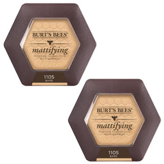 Pack of Burt's Bees Mattifying Powder Foundation, Bare 1105 – On