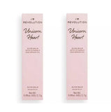 Pack of 2 Makeup Revolution Beauty Unicorn Heart Glow Balm, Myth - Clear