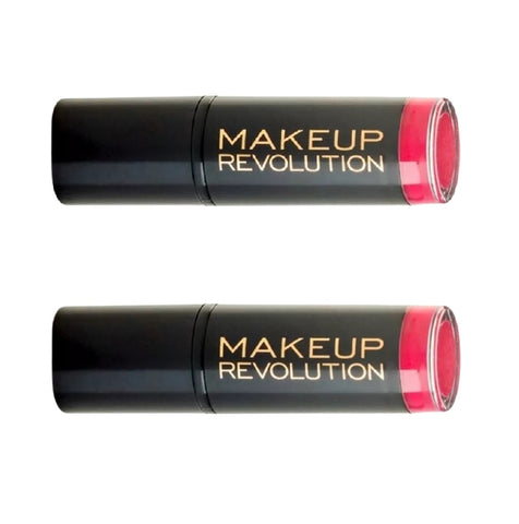 Pack of 2 Makeup Revolution Beauty Lip Amazing Lipstick, Dazzle