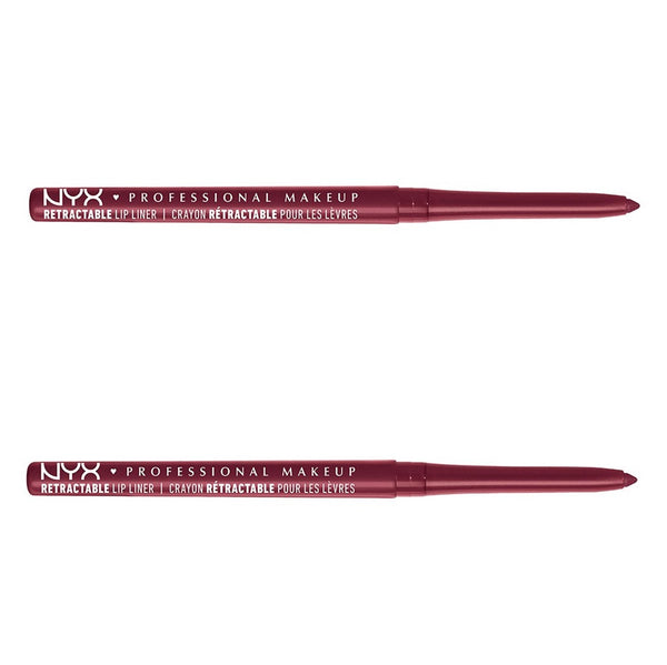 Pack of 2 NYX Professional Makeup Retractable Mechanical Lip Liner, Plum MPL16