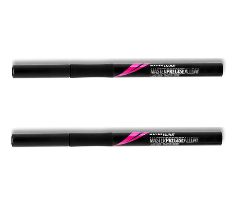 Pack of 2 Maybelline New York Precise All Day Liquid Eyeliner, Black 110