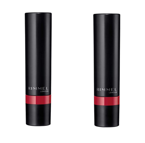 Pack of 2 Rimmel London Lasting Finish Extreme Lipstick, Dat Red 520