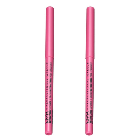 Pack of 2 NYX Professional Makeup Retractable Mechanical Lip Liner, Hot Pink MPL20