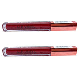 Pack of 2 Makeup Revolution Beauty Lip Vinyl Intense Shine Lipgloss, Ruby