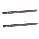 Pack of 2 NYX Professional Makeup Retractable Mechanical Lip Liner, Plum MPL16