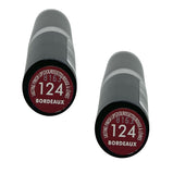 Pack of 2 Rimmel London Lasting Finish Lipstick, Bordeaux 124