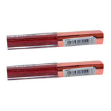 Pack of 2 Makeup Revolution Beauty Lip Vinyl Intense Shine Lipgloss, Ruby