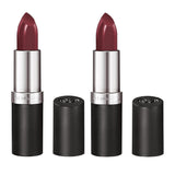 Pack of 2 Rimmel London Lasting Finish Lipstick, Bordeaux 124