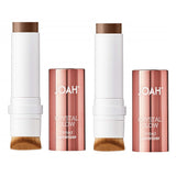 Pack of 2 Joah Crystal Glow Tinted Luminizer Stick, Deep Golden JCG405