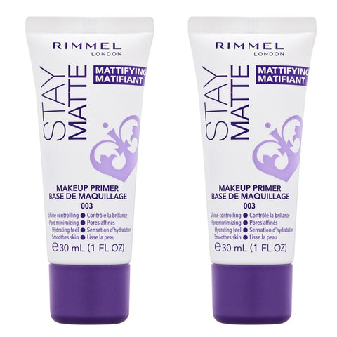 Pack of 2 Rimmel London Stay Matte Makeup Primer, Clear 003