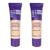 Pack of 2 Rimmel London Stay Matte Full Coverage Mattifying Foundation, Light Ivory 091