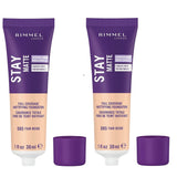 Pack of 2 Rimmel London Stay Matte Full Coverage Mattifying Foundation, Fair Beige 085