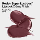 Pack of 2 Revlon Super Lustrous Lipstick, Naughty Plum 045 (Creme)