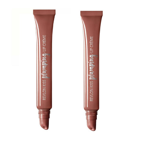 Pack of 2 Revlon Kiss Plumping Lip Creme, Almond Suede 515