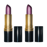 Pack of 2 Revlon Super Lustrous Lipstick, Violet Frenzy 027 (Pearl)
