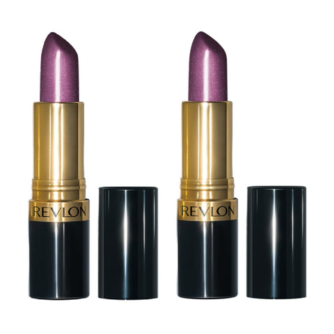 Pack of 2 Revlon Super Lustrous Lipstick, Violet Frenzy 027 (Pearl)