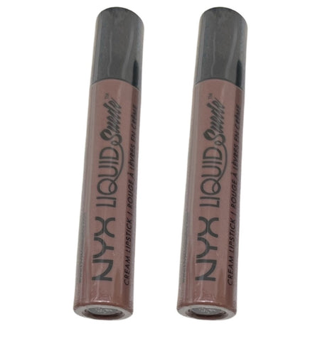Pack of 2 NYX Liquid Suede Cream Lipstick, Brooklyn Thorn LSCL21