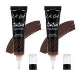 Pack of 2 L.A. Girl Tinted Foundation, Ebony GLM772
