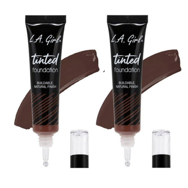 Pack of 2 L.A. Girl Tinted Foundation, Ebony GLM772