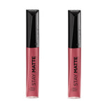 Pack of 2 Rimmel Stay Matte Liquid Lip Colour, Pink Bliss 100
