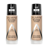Pack of 2 Almay Skin Perfecting Comfort Matte Foundation, Cool Bare 140