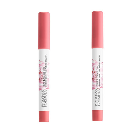 Pack of 2 Physicians Formula Rose Kiss All Day Glossy Lip Color, Love Letters 1711504