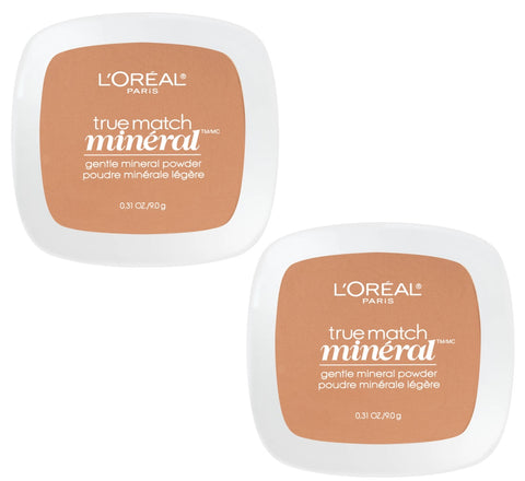 Pack of 2 L'Oreal Paris True Match Gentle Mineral Powder, Classic Tan (n6-7/416)