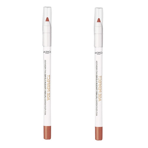 Pack of 2 L'Oreal Paris Age Perfect Anti-Feathering Lip Liner, Bright Mocha 10