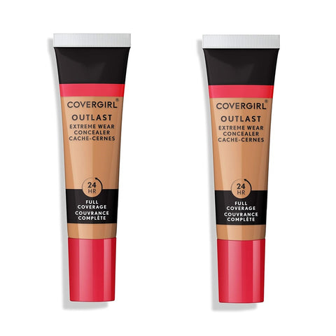 Pack of 2 CoverGirl Outlast Extreme Wear Concealer, Golden Tan 857