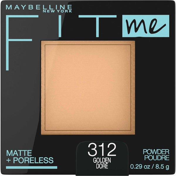 Maybelline New York Fit Me Matte + Poreless Pressed Face Powder, Golden 312