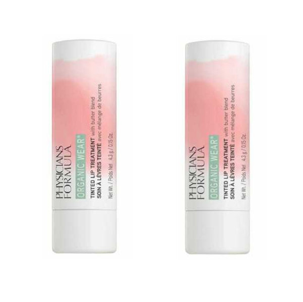 Pack of 2 Physicians Formula Organic Wear Tinted Lip Treatment, Tickled Pink PF11197