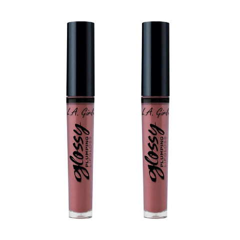 Pack of 2 L.A. Girl Glossy Plumping Lip Gloss, Sumptuous GLG930
