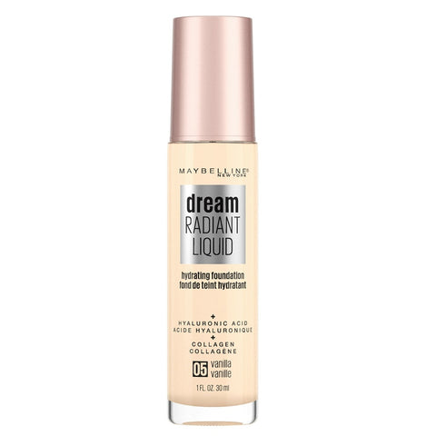 Maybelline New York Dream Radiant Liquid Hydrating Foundation, Vanilla 05