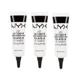 Pack of 3 NYX Lid Lacquer, Clear/Transparent LIDL01