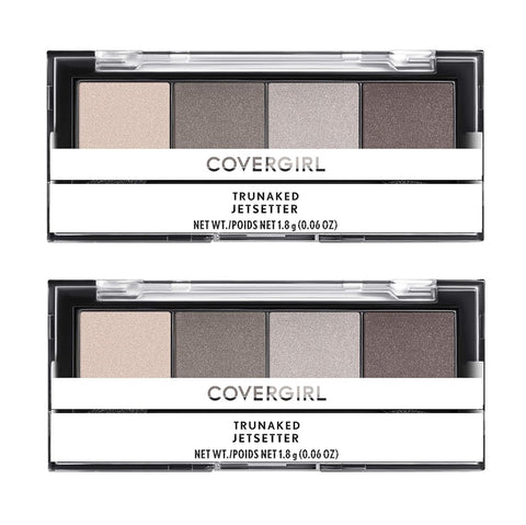 Pack of 2 CoverGirl TruNaked Eyeshadow Quad Palettes, Jetsetter 745