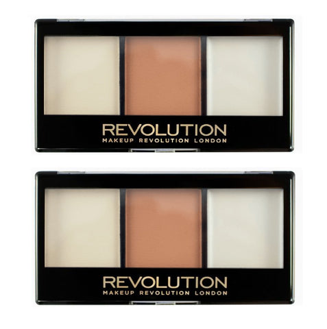 Pack of 2 Makeup Revolution Beauty Ultra Contour Kit, Lightening F02